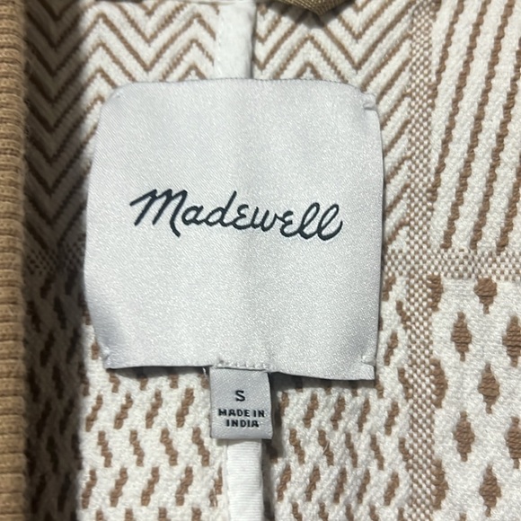 Jacquard Patchwork Robe Jacket Seed Khaki - Picture 3 of 4